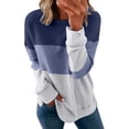 thumbnail image 2 of ICHUANYI Clearance Women's Round Neck Fashion Casual Long Sleeve Print Sweatshirt Tops Blouse(White, L) ICHUANYI WER2023081203583, 2 of 4