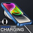 thumbnail image 4 of Étui pour iPhone 14 6.1 Pouces, Étui de Protection Antichoc, Dos Transparent Anti-Rayures (Bleu), 4 of 5