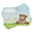 thumbnail image 1 of Ambesonne Flower Place Mats Set of 4, Cartoon Teddy Bear and, Standard Size, Multicolor, 1 of 6