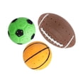 thumbnail image 3 of Pack de 3 mini balones de rugby para piscina, ocio: antideslizantes, impermeables, ideales para deportes al aire libre y en interiores., 3 of 8