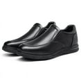thumbnail image 3 of CMR CHAMARIPA Mens Elevator Loafers - Male Height Increasing Shoes - Black Leather Casual Loafers 6 CM / 2.36 Inches, 3 of 7