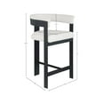 thumbnail image 3 of Meridian Furniture Romeo Cream Boucle Fabric Counter Stool (Set of 2), 3 of 7