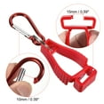 thumbnail image 3 of Uxcell Glove Keeper Gloves Grabber Clips Holder Hanger for Helmets, Red 2 Pack, 3 of 5