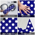 thumbnail image 3 of Pofeuu Navy And White Polka Dot Print Flannel Doormats Rug16"x24"Rug Washable Doormats Indoor Outdoor Rugs for Layered Front Door Mats, Porch, Kitchen, Entryway, 3 of 7