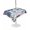Light Gray Dark Blue, variant on Outdoor Tablecloth with Umbrella Hole for Patio/Picnic/Party/Camping, Nautical Coastal Waterproof Table Cloth Square Cover Washable, Ocean Anchors Animals Starfish Shells Blue (60"x 60")