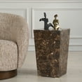 thumbnail image 2 of Uttermost Poe Marble Accent Table in Brown, 2 of 6
