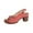 Red, variant on Summer Womens SandalWomen Beach Fashion Chunky Heel Open Toe Slip-On Peep Toe Ankle Strap Slippers Casual Daily Shoes Black 6