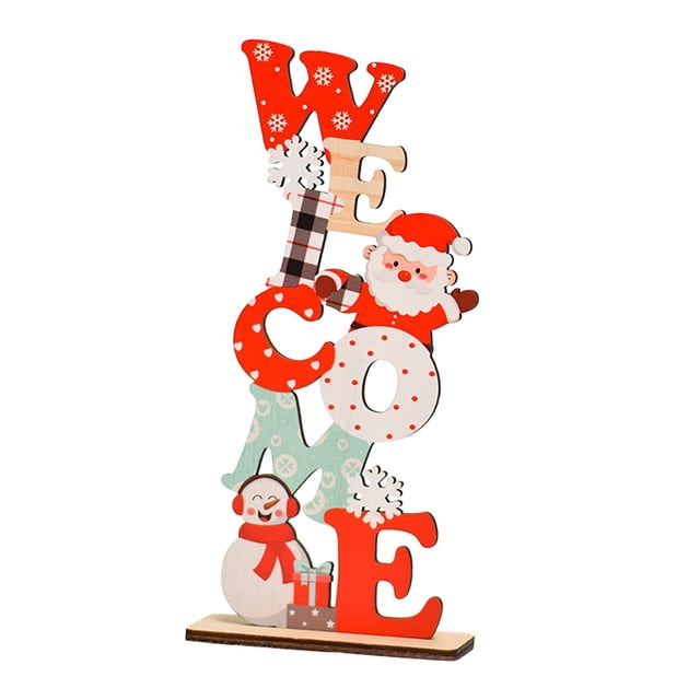 Christmas Tabletop Decoration DIY Table Centerpiece for Party Shelf Tabletop Welcome