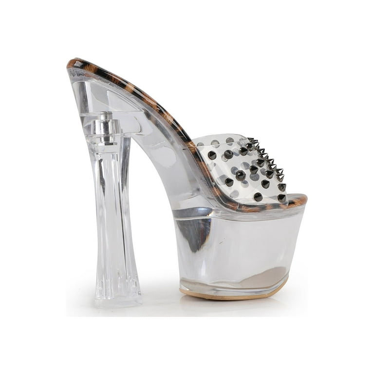 Clear platform block heels online