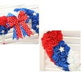thumbnail image 5 of PALIFEUR 4th of July Wreath, 13.78 Inch Patriotic Wreaths for Front Door, Artificial Floral Spring Wreaths Decorations for Memorial Day Independence Day Veterans Day, Red Blue White, 5 of 6