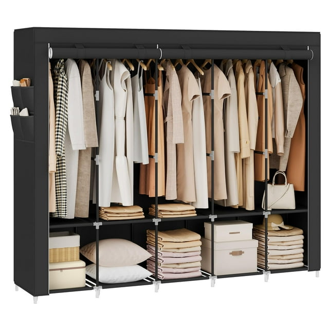 Organizador portátil de armario SONGMICS Ink Black