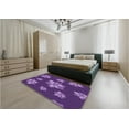 thumbnail image 4 of Ahgly Company Indoor Rectangle Patterned Purple Iris Purple Area Rugs, 7' x 10', 4 of 6