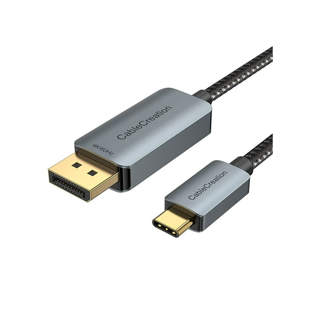 USB C to DisplayPort 1.2 Cable 6FT [4K@60Hz, 2K@165Hz, 2K@144Hz], USB Type C to DP Cord [Thunderbolt 3/4 Walmart.com
