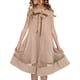 thumbnail image 1 of Vestido de Fiesta de Navidad de Niñas Color Sólido Suave Cuello Redondo Fino Correa de Hombro Vestido Superior para Niños Manga Corta Estilo Lindo Vestido de Navidad Niña Bebé, 1 of 7