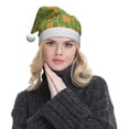 thumbnail image 5 of KLL Christmas Hats for Adults Plush Cactus 2 Print Santa Hat Xmas Fluffy Santa Claus Hat for Women Men, 5 of 6