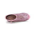 thumbnail image 4 of Unique Bargains Women's Glitter Peep Toe Platform Block High Heel Boots, 4 of 8