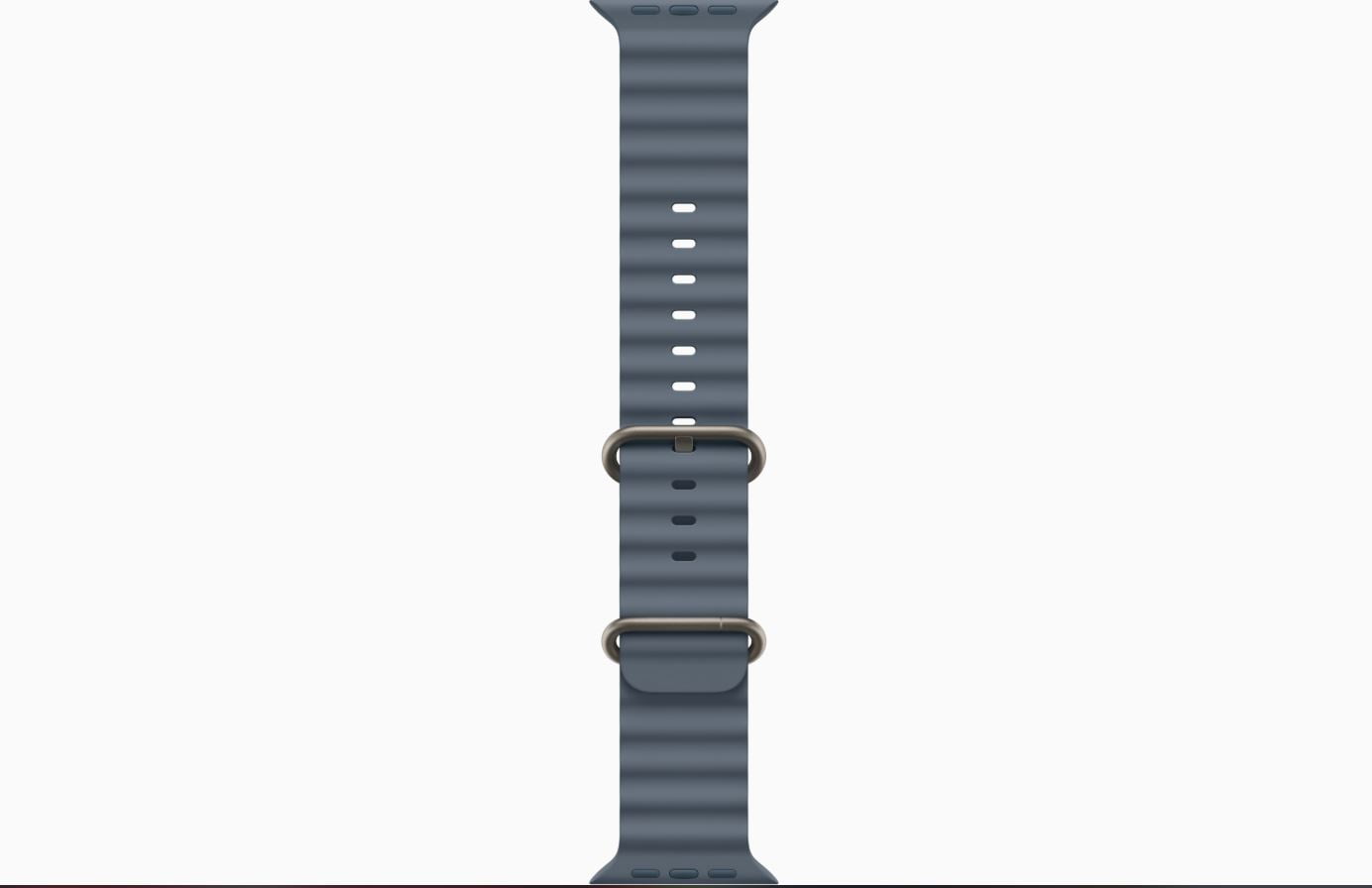 Apple Watch Ultra 3 - GPS + Cellular - 49mm Natural Titanium Case with Anchor Blue Ocean Band