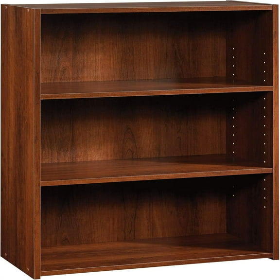 3-Shelf Bookcase, Bookshelf with Adjustable Storage Shelves