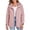 A Pink, variant on Ladies Rain Jacket Ndbuld Women's Detachable Hooded Windproof And Waterproof Jacket White M