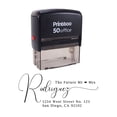 thumbnail image 1 of Printtoo Personalized Black Self Inking Address Custom Future Mr Mrs Rubber Stamper-68 x 30 mm, 1 of 6