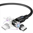 thumbnail image 3 of 3X 540 Cable Magnético Micro-USB Tipo C Cargador Magnético de Teléfono de Carga Rápida para 11 Pro X Max 7 8 Plus para, 3 of 5
