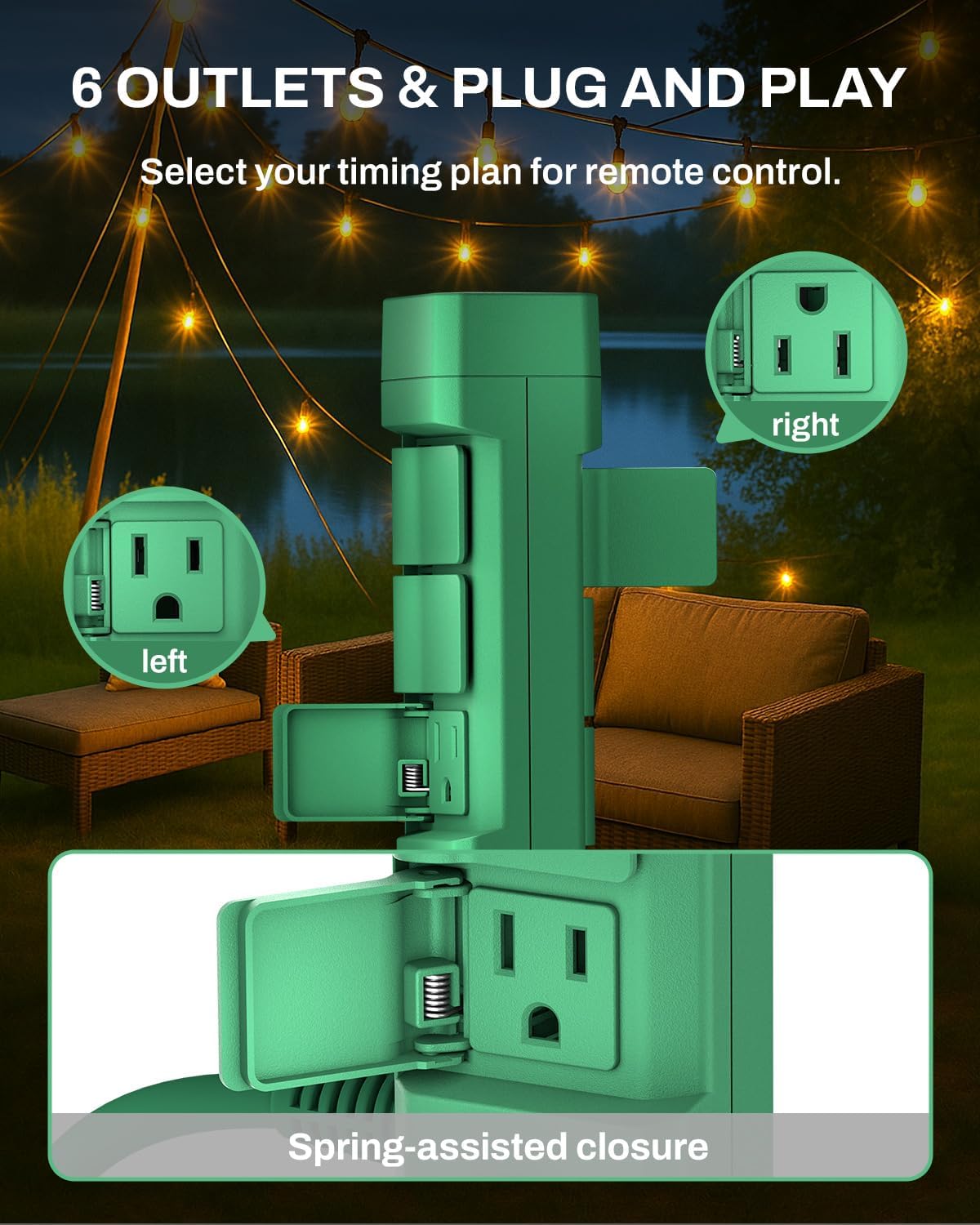 BN-LINK Outdoor Power Strip Timer with Photocell photo 4