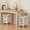 White-Medium, variant on Rolling Makeup Cart Organizer with 3 Drawers, 4-Tier Narrow Floor Skincare Organizers with dividers, Vanity Organizer Cosmetics Display Cases for Makeup Brush, Hair Tool, White