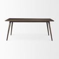 thumbnail image 2 of Mercana Furniture Nicholas II Solid Wood/Metal Rectangular Dining Table in Brown, 2 of 7