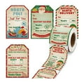 thumbnail image 1 of 200 Pcs Christmas Gift Tags Christmas Name Tag Stickers Holiday Decorative Presents Tag Xmas Self Adhesive Name Tags, 1 of 5