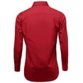 thumbnail image 3 of Men's Classic Fit Long Sleeve Wrinkle Resistant Button Down Premium Dress Shirt (Red,XL), 3 of 4