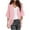 Pink, variant on Otntypg Lightweight Thin Cardigans for Women Casual 3/4 Belled Sleeve Open Front Cardigan Tops Loose Fit Chiffon Bolero Shrug Pink#01 S