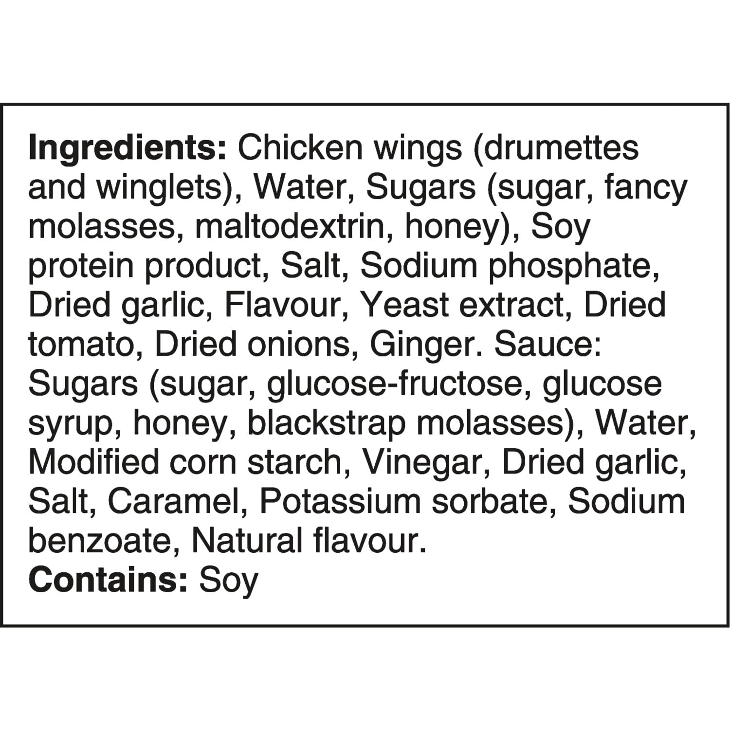 Deli Express Honey Garlic Flavoured Chicken Wings, Deli Express Honey Garlic Chicken Wings