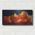 thumbnail image 3 of Luxe Metal Art 'Mandarin Orange' by Cecile Baird, Metal Wall Art, 24"x12", 3 of 7