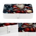 thumbnail image 4 of Santa Claus PU Leather Jewelry Box Organizer with Removable Compartment - Portable Decorative Jewelry Boxes, 4 of 6