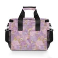 thumbnail image 7 of FORMRS Insulated Cooler Bag 24 Cans Capacity Soft Leakproof Lunch Box with Side Pockets, Pastel Pink Marble Pattern, 7 of 7
