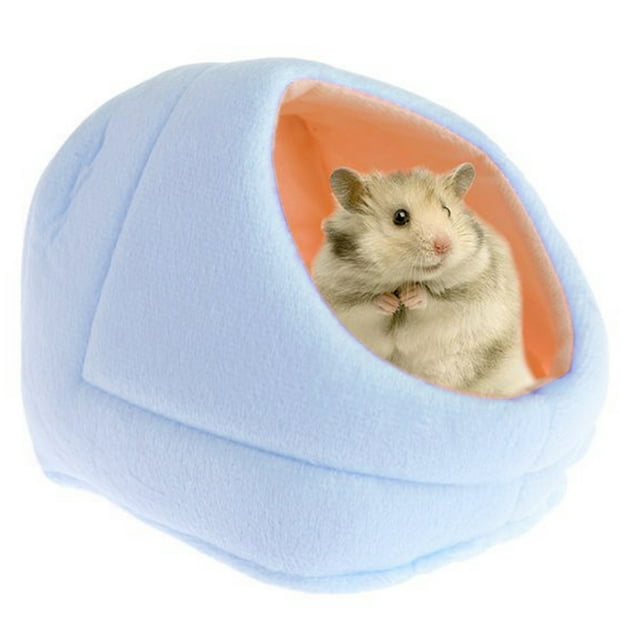 Hamster Cave Chaud Mignon Pantoufle Design Lit de Hamster Petit Animal Cage Lit avec Tapis