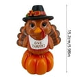 thumbnail image 3 of Thanksgiving Turkey & Pumpkin Resin Decor - Stunning Ornament Perfect for Holiday Parties & Festive Gatherings(A), 3 of 9