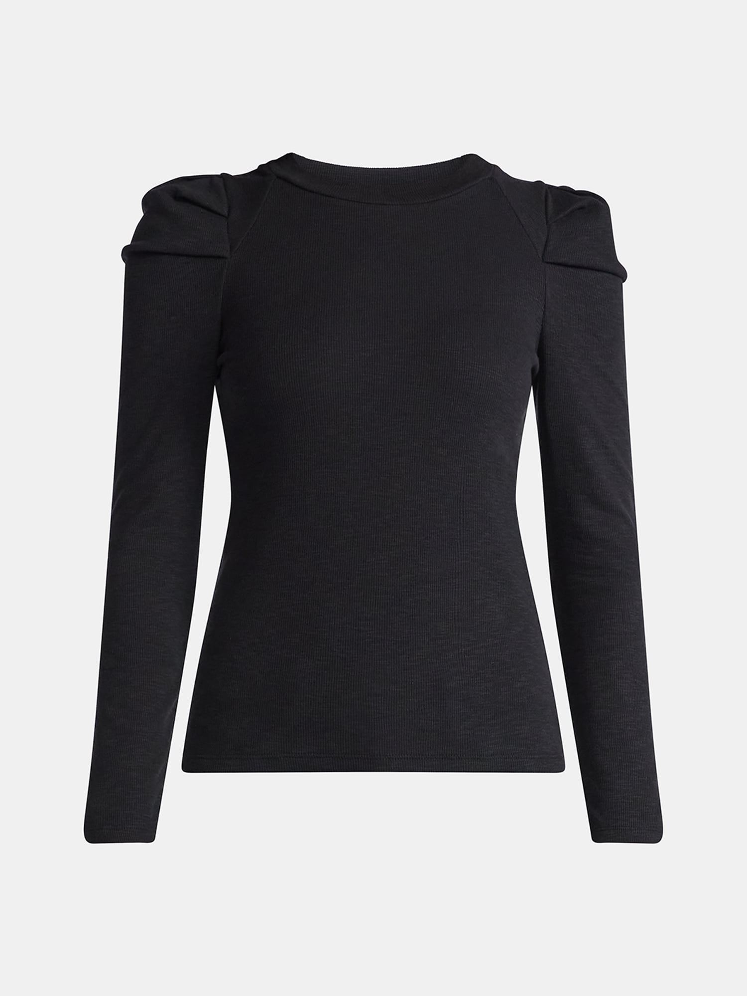 Time and Tru Women's Top with Long Puff Sleeves, Size XS-XXXL