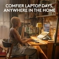 thumbnail image 5 of Logitech Casa Pop-Up Desk Work From Home Kit with Laptop Stand, Wireless Keyboard & Touchpad, Bluetooth, USB C Charging, for Laptop/MacBook (10” to 17”) - Windows, macOS, ChromeOS, Classic Chic, 5 of 12