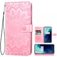 thumbnail image 1 of Case for Oneplus 7T Pro Wallet Case Leather Premium PU Embossed Design Magnetic Closure Protective Cover with Card Slots for Oneplus 7T Pro, Rose Gold, 1 of 5