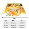thumbnail image 2 of Yiaed Honey Bee Pattern Fleece Throw Blanket,Fleece Throw Blankets for Couch & Bed All Season Use -50"x40", 2 of 6