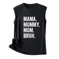 thumbnail image 4 of Camiseta sin mangas con estampado de letras para mujer: camiseta informal de verano con diseño moderno, versátil con vaqueros, fácil de cuidar, 4 of 4
