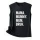 thumbnail image 4 of Camiseta sin mangas con estampado de letras para mujer: camiseta informal de verano con diseño moderno, versátil con vaqueros, fácil de cuidar, 4 of 4