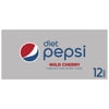 Diet Pepsi Wild Cherry Cola, 12 Fl Oz, 12 Count