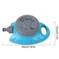 thumbnail image 3 of 360° Rotating Garden Sprinkler - 9 Pattern Adjustable Water Sprayer with Quick Connect, Covers 800 sq ft for Lawn, Plants & Kids Play, Heavy Duty Plastic Construction, 3 of 6