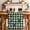 Green Black Beige, variant on St. Patrick's Day Table Runner - 120 Inch Long Spring Green Shamrock Black Plaid Beige Cotton and Linen Blended Dress Scarves Farmhouse Table Runner for Kitchen Dining, Coffee Table, 13" x 120"