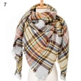 thumbnail image 1 of Opolski Winter Shawls Patchwork Keep Warmth Comfortable Winter Women Splicing Scarf for Gift, 1 of 8