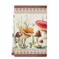 thumbnail image 2 of Red Mushroom Kitchen Towels Set of 1, Vintage Pastoral Botanical Retro Art Absorbent Dish Towels for Kitchen, Microfiber Hand Towel, Quick Drying Tea Towel for Cleaning Decorative Dishcloths, 2 of 7