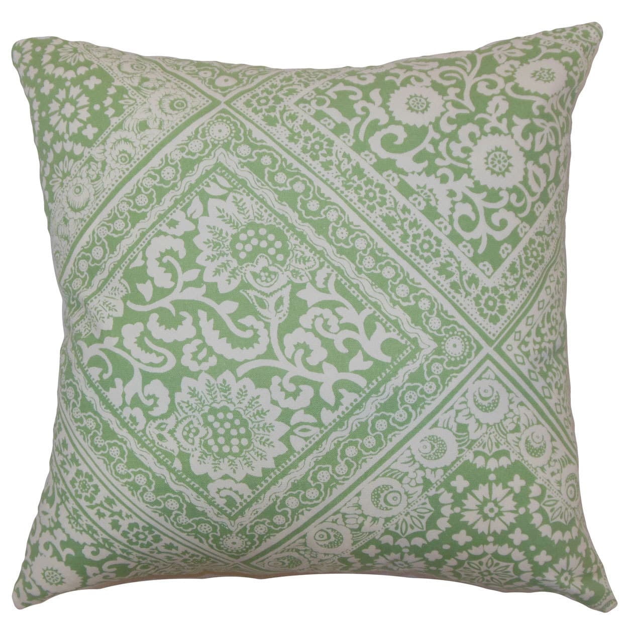 The Pillow Collection Kayea Floral Euro Sham Mint