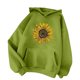 thumbnail image 2 of Gibobby Sudaderas universitarias con capucha Sudaderas con capucha casuales para mujer Manga larga Sólido Ligero Suéter Tops Sudadera suelta con bolsillo （Verde， M), 2 of 3